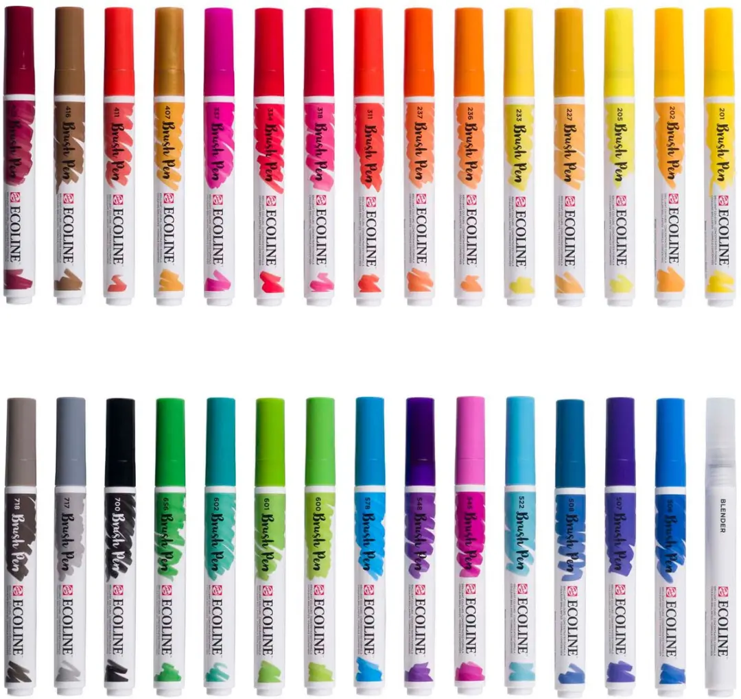 Ecoline Brush Pen Set - 30 Primaire Kleuren - afbeelding 6 van 6