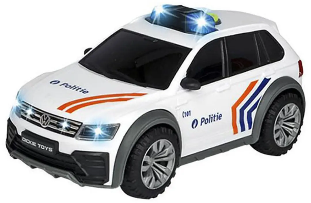Dickie Toys Politiewagen VW Tiguan R-Line 18cm Licht & Geluid - Meerkleurig