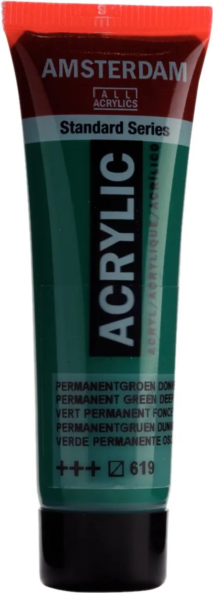 Royal Talens Amsterdam Acrylverf Permanentgroen Donker 20ml