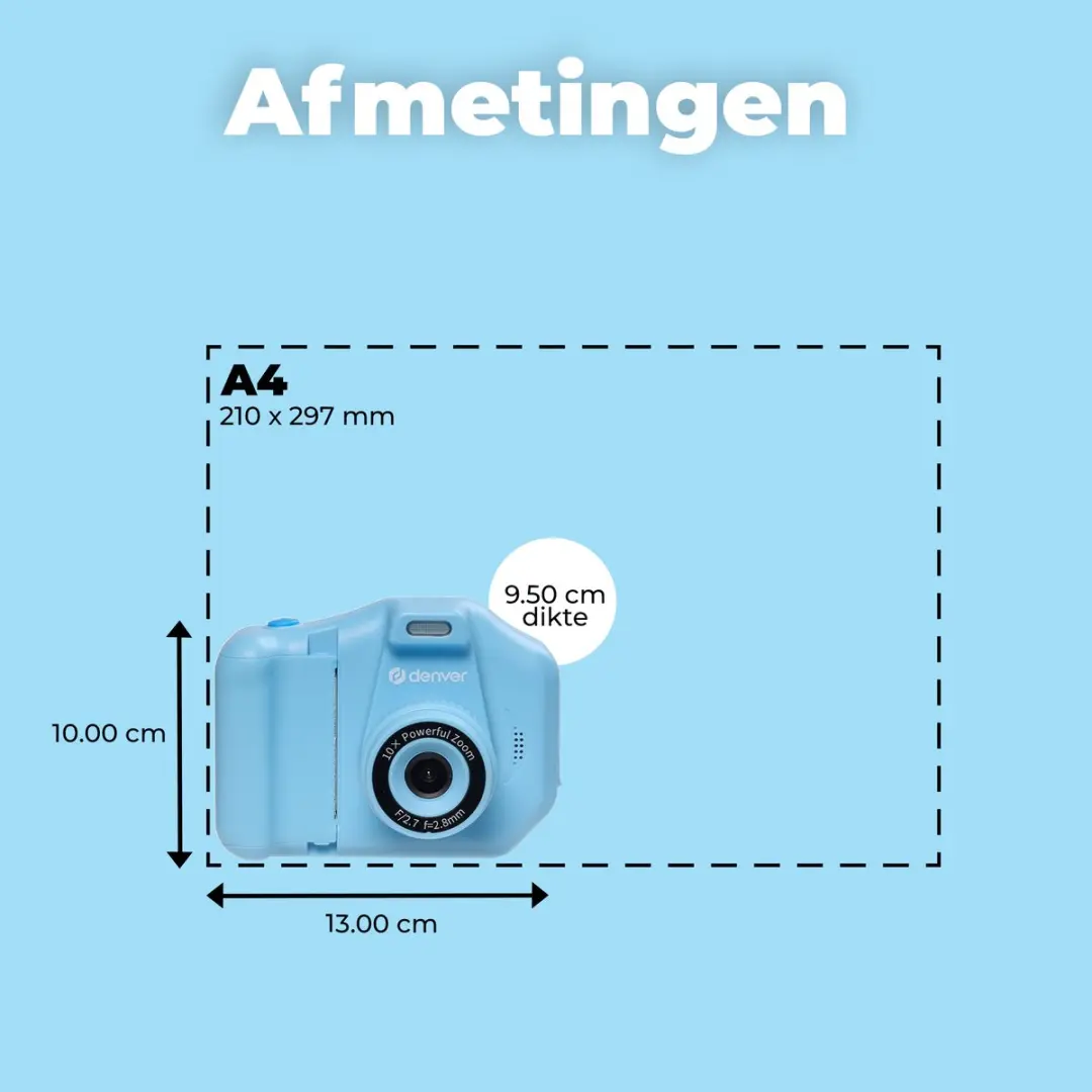 Denver Kindercamera KPC1370NSBU Full HD - 48MP - Blauw