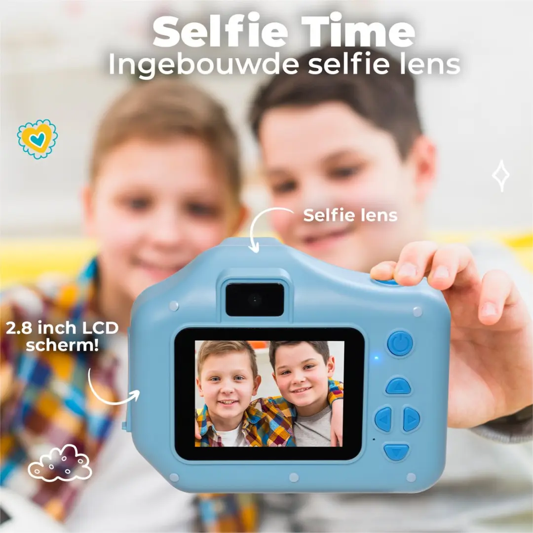 Denver Kindercamera KPC1370NSBU Full HD - 48MP - Blauw - afbeelding 6 van 6