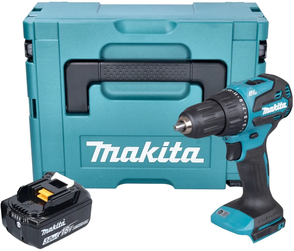 Makita DHP 490 F1J Klopboormachine 18V 65Nm
