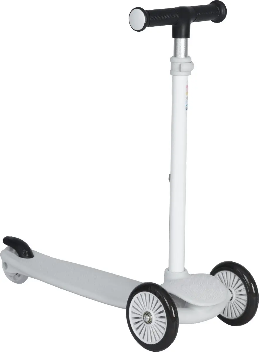 Eco Toys Robbie Kinderstep - 3 Wielen - Wit/Zwart