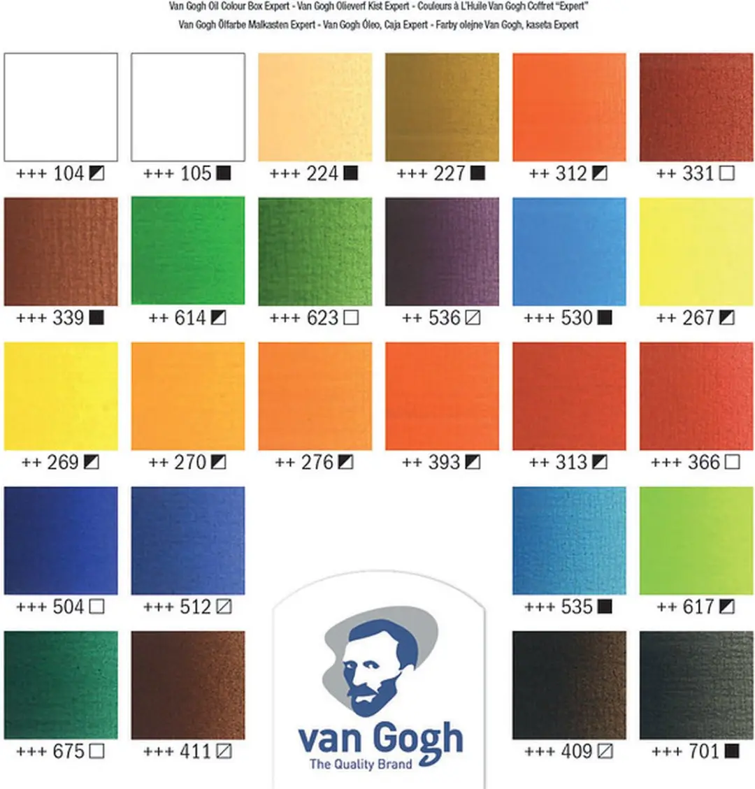 Van Gogh Olieverf Expert Kist - 24x20ml + 2x60ml + Accessoires