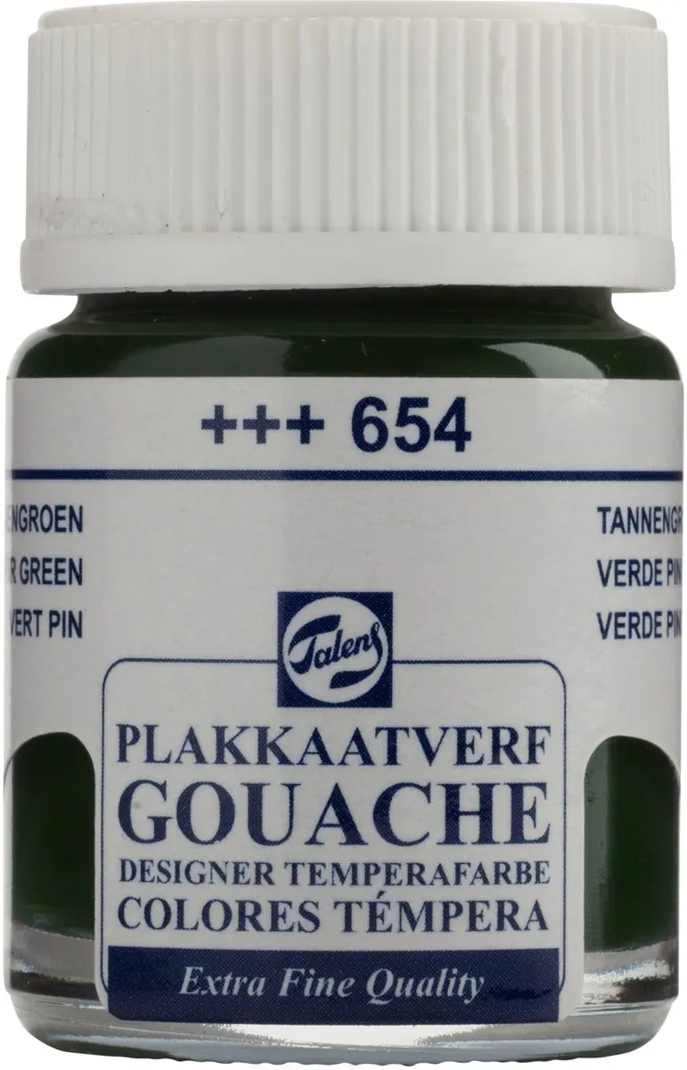 Talens Plakkaatverf Extra Fijn Dennengroen 654