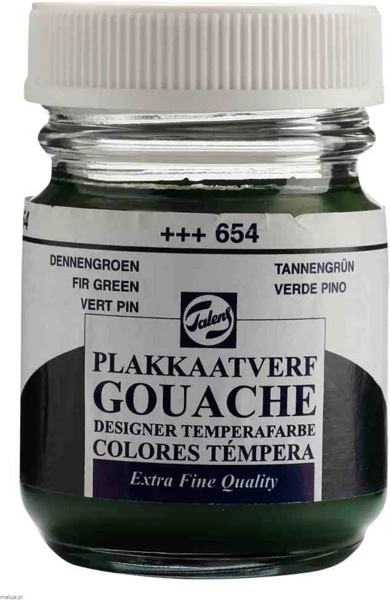 Talens Plakkaatverf Extra Fijn Dennengroen 654 - 16ml