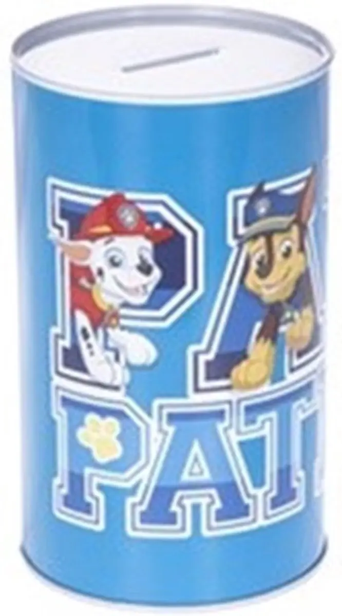 PAW Patrol Spaarpot Metaal - Kleurenmix
