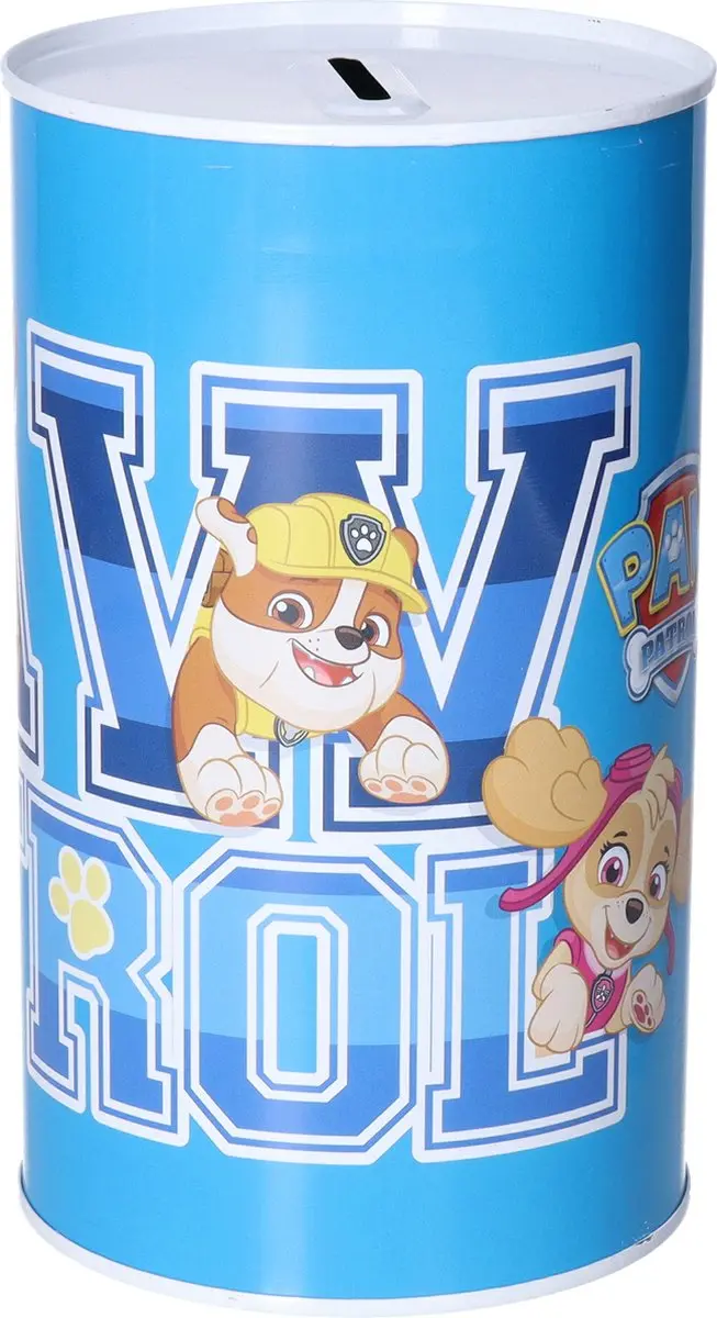 PAW Patrol Spaarpot Metaal - Kleurenmix
