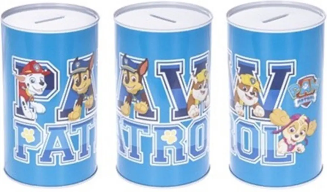 PAW Patrol Spaarpot Metaal - Kleurenmix