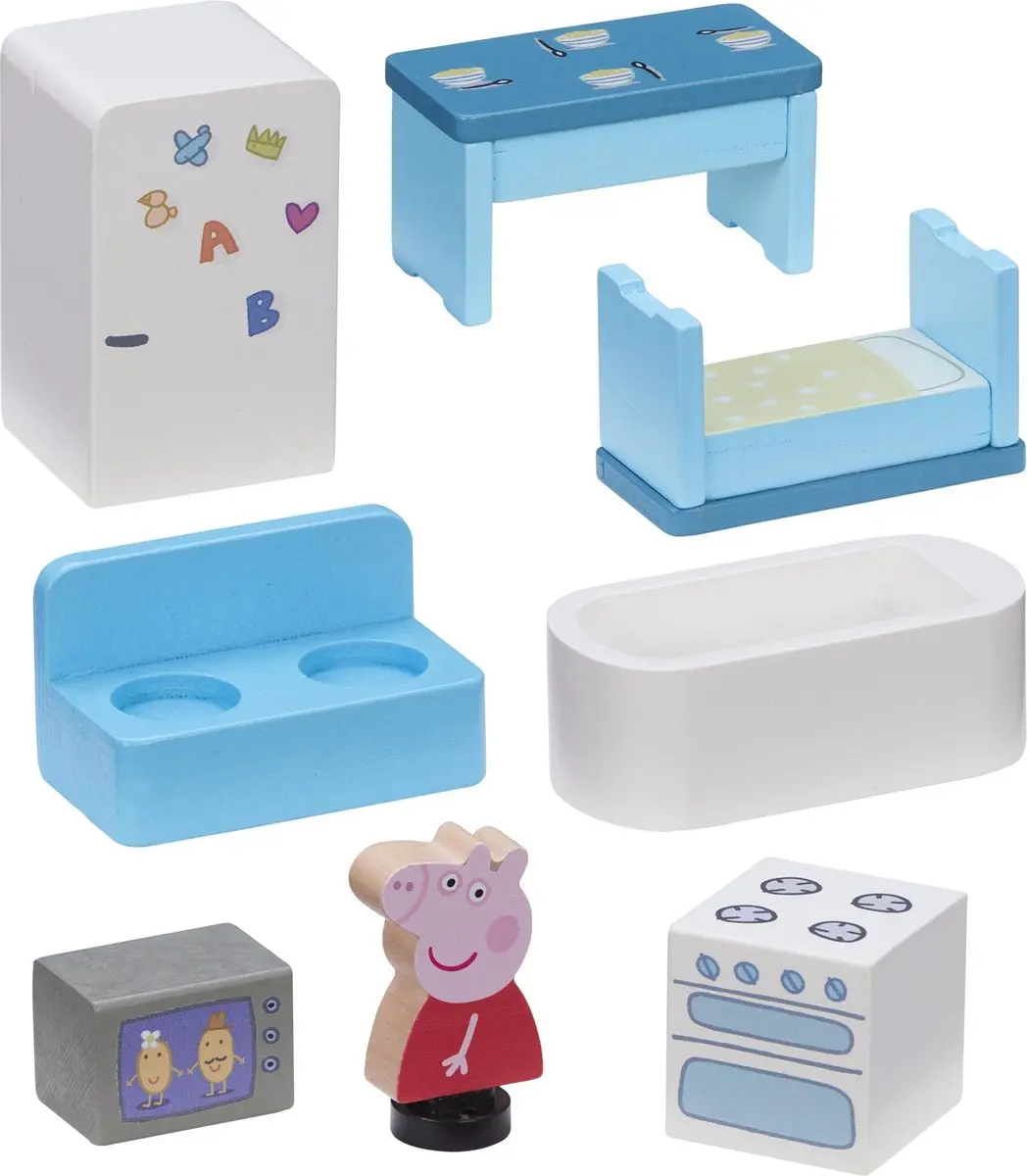 Peppa Pig Houten Poppenhuis 37217 - Speelfiguur - Geel