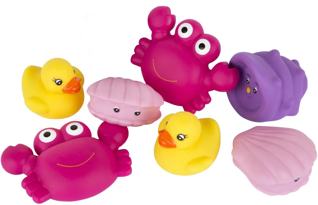 Playgro Drijvend Badspeelgoed Roze - 7 Stuks