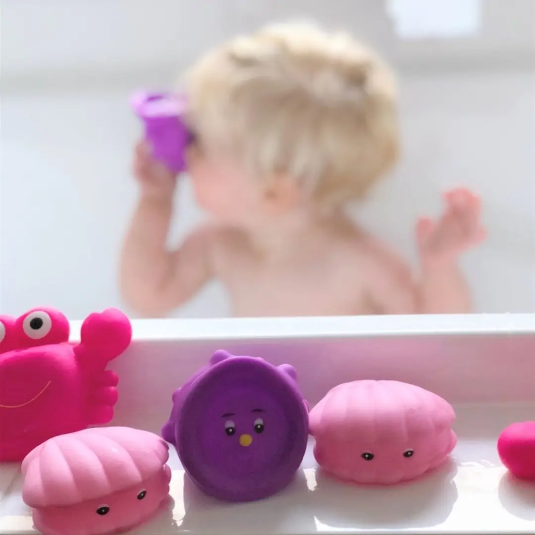 Playgro Drijvend Badspeelgoed Roze - 7 Stuks