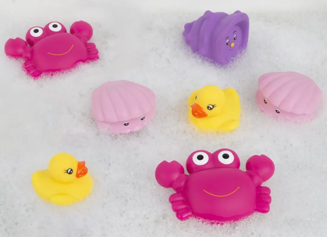 Playgro Drijvend Badspeelgoed Roze - 7 Stuks