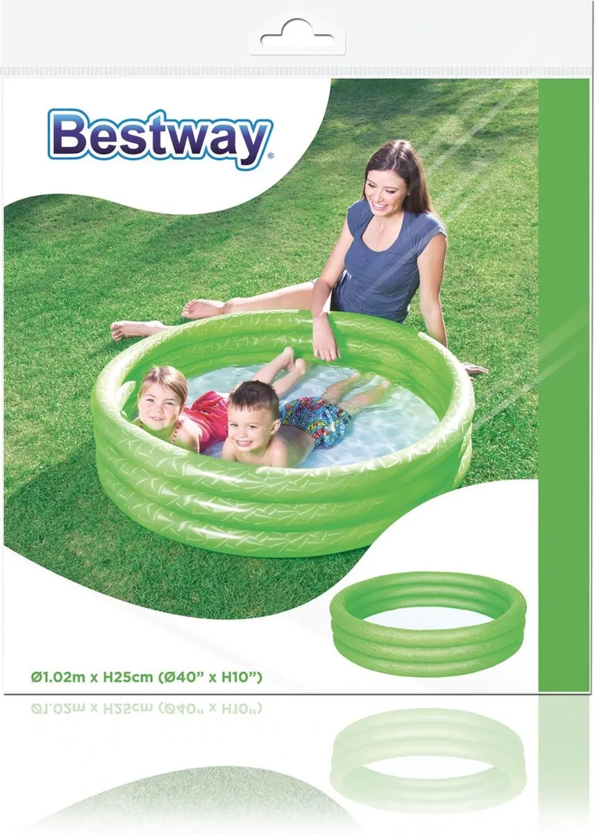 Bestway Kinderzwembad Play 102x25cm - Groen