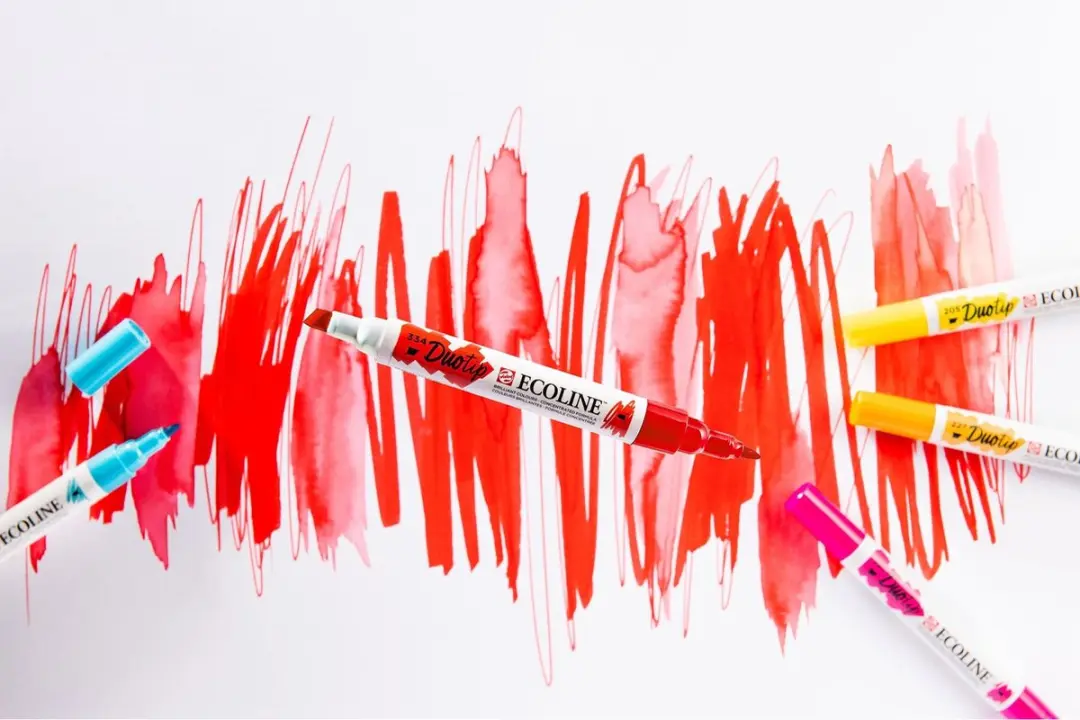 Ecoline Duotip Marker Set - 3 Stuks Basis Kleuren