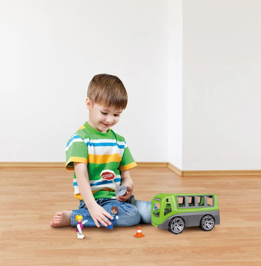 Lena Tourbus Truxx Junior 28x16cm SM04454 - Grijs/groen - afbeelding 6 van 6