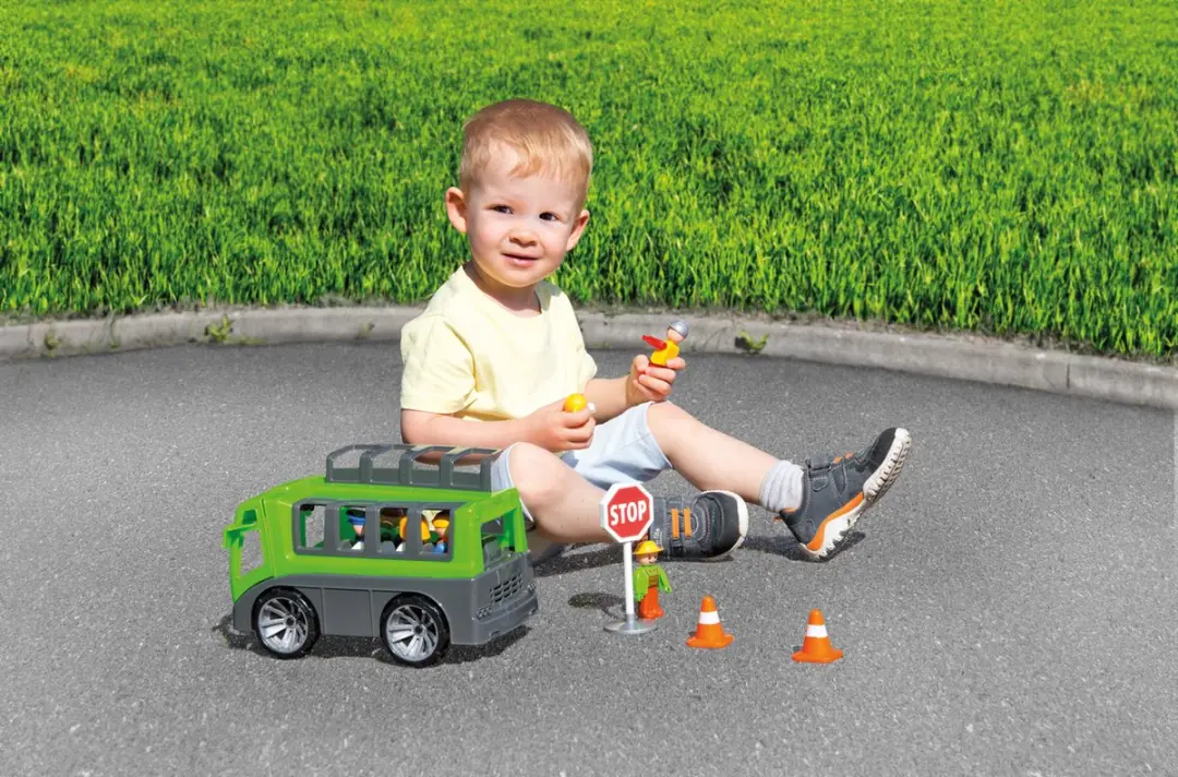 Lena Tourbus Truxx Junior 28x16cm SM04454 - Grijs/groen