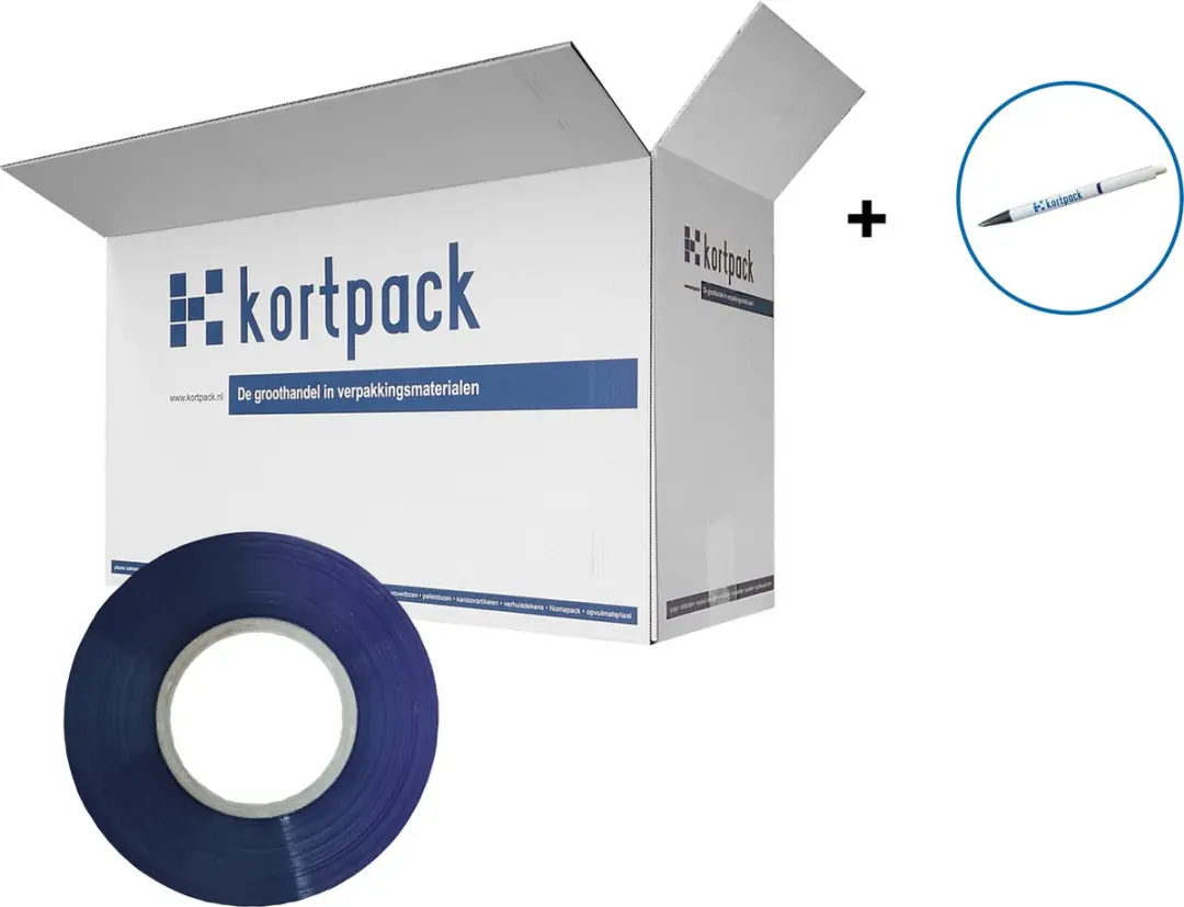 Kortpack Afzetlint 75mm x 100m - Paars