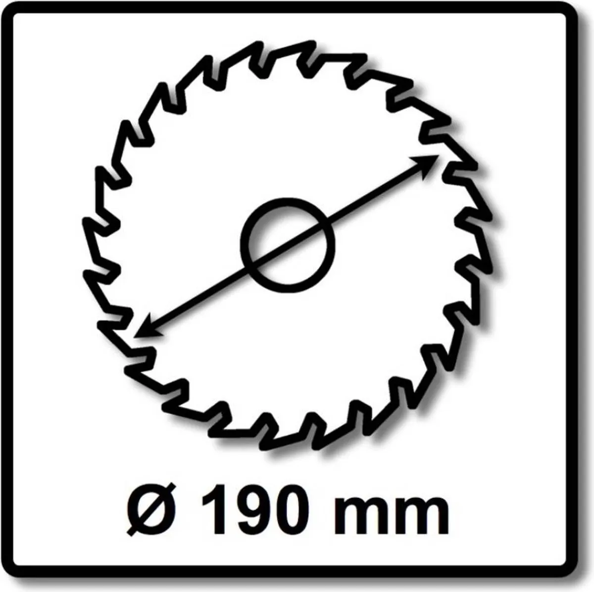 Makita Efficut Cirkelzaagblad B-64191 - Ø190mm 24T