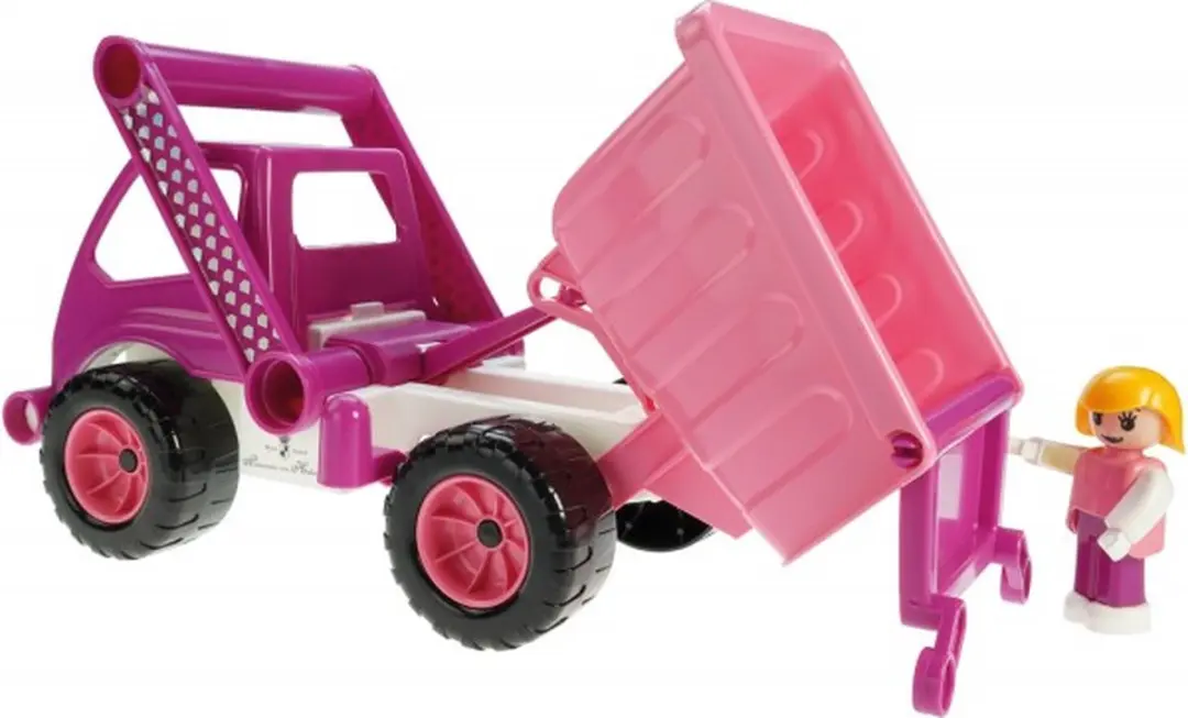 Lena Vrachtwagen 04101 - Zwart/Roze/Wit