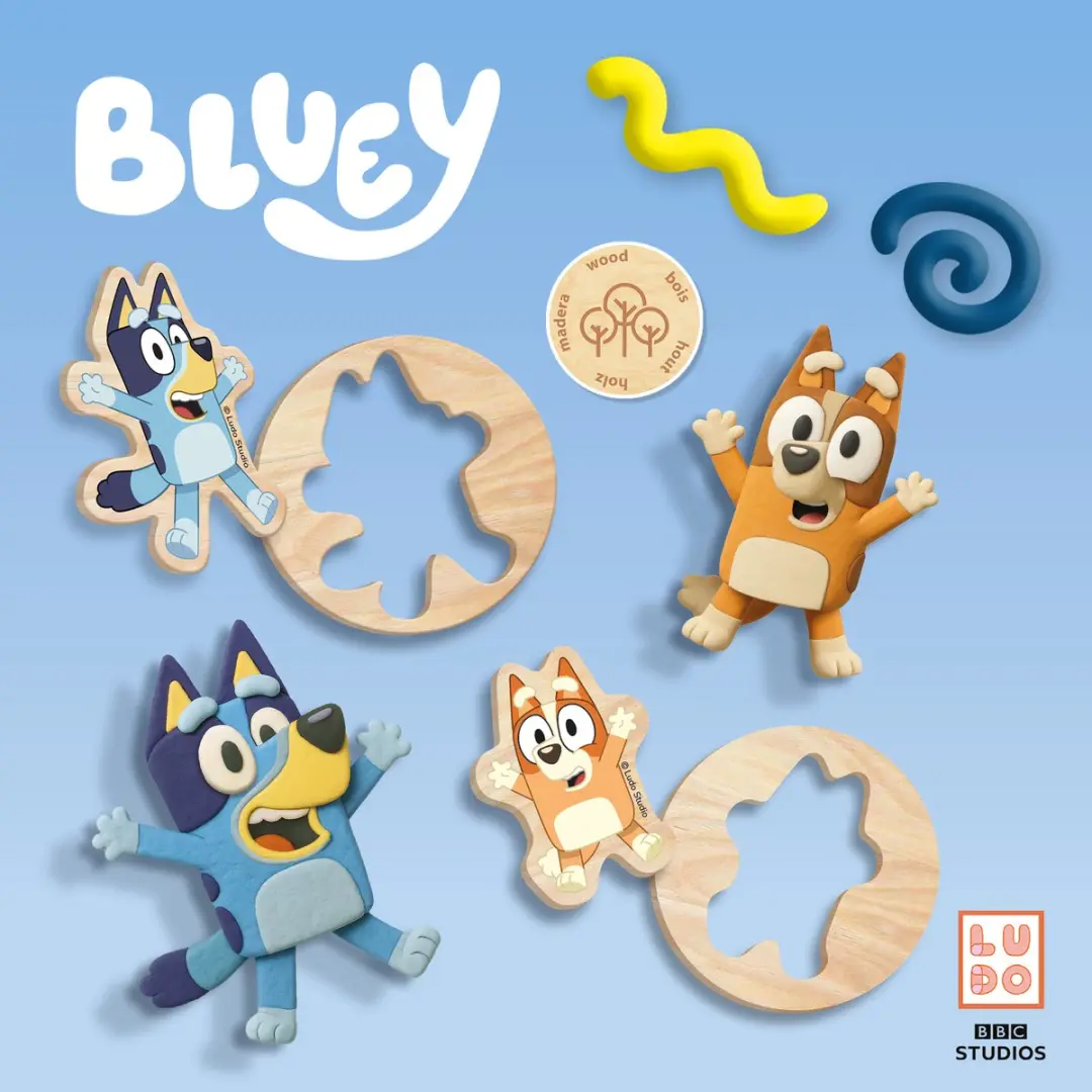 SES Creative Bluey Klei Mega Set 5x90g - 5 Kleuren - Knutselset