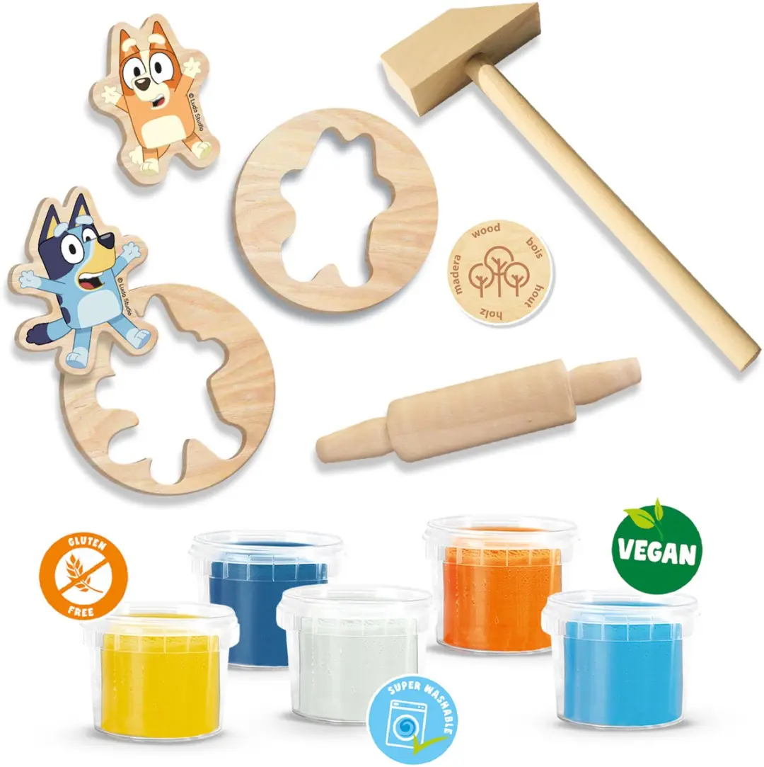 SES Creative Bluey Klei Mega Set 5x90g - 5 Kleuren - Knutselset