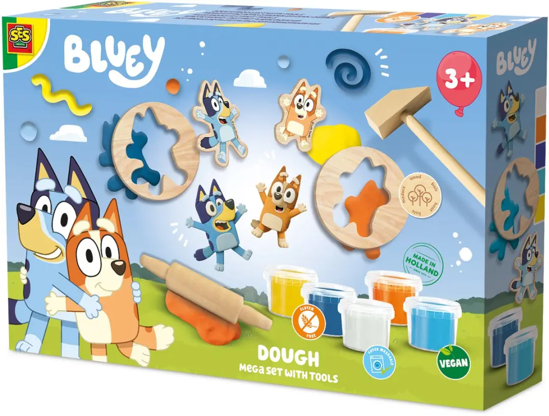SES Creative Bluey Klei Mega Set 5x90g