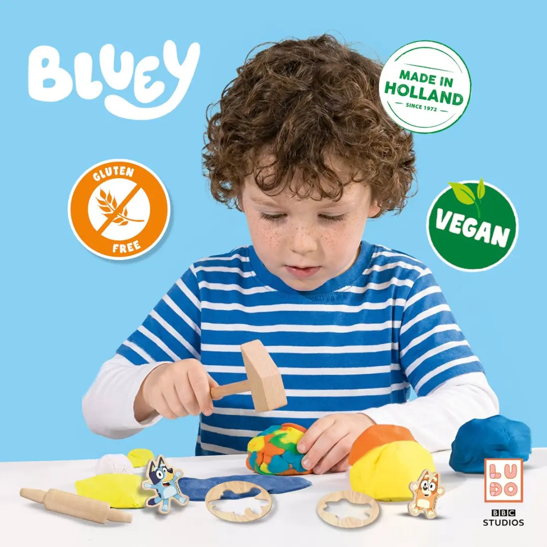 SES Creative Bluey Klei Mega Set 5x90g - 5 Kleuren - Knutselset