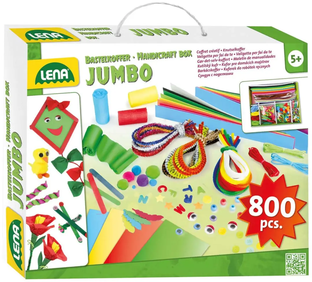 Lena Jumbo Knutselkoffer 800 Stuks