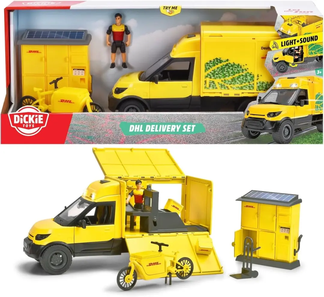 Dickie Toys Bestelwagen DHL Postfiets 203747020