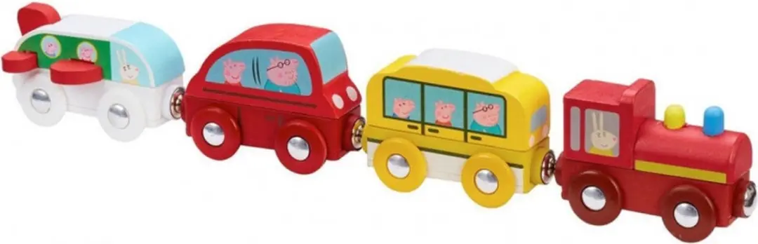 Peppa Pig Houten Speelgoed Mini Voertuigen 37210 - Meerdere kleuren - afbeelding 6 van 6