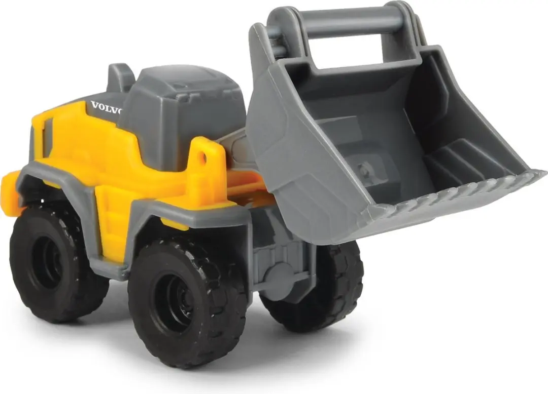 Dickie Toys Mack/Volvo Micro Constructie Speelgoedvoertuig 32cm Geel