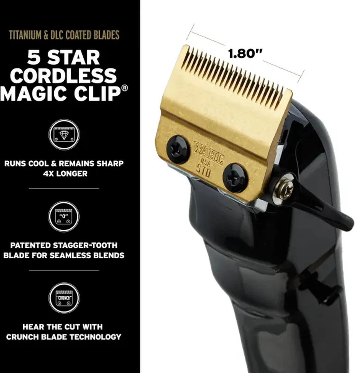 Wahl Black Magic Clip + Detailer Combi Cordless Barber Combo