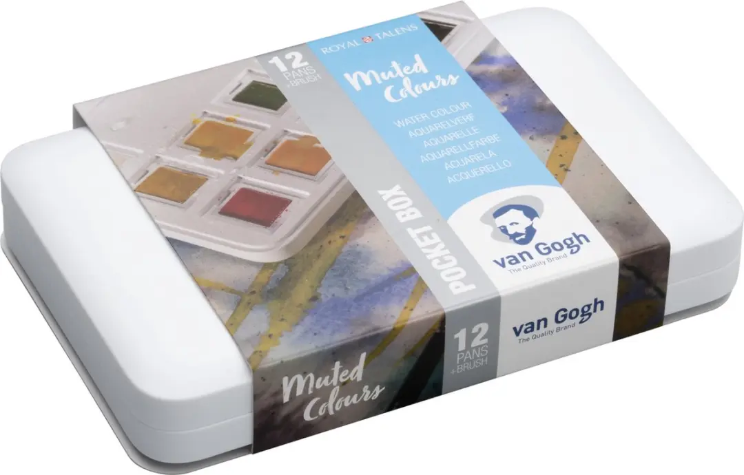 Van Gogh Aquarelverf Pocket Box - 12 Kleuren 12ml