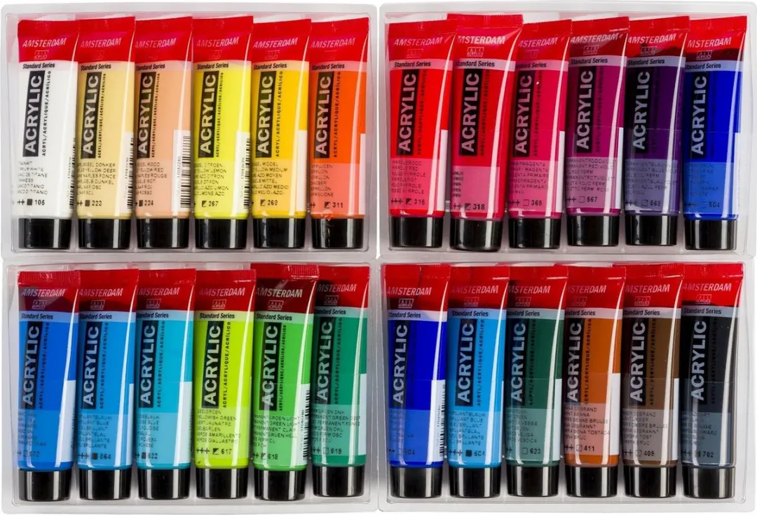 Amsterdam Standard Series Acrylverf Set - 24 Kleuren 20ml