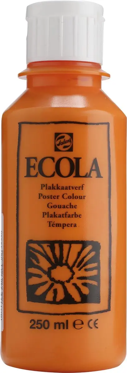 Talens Ecola Plakkaatverf Oranje 250ml