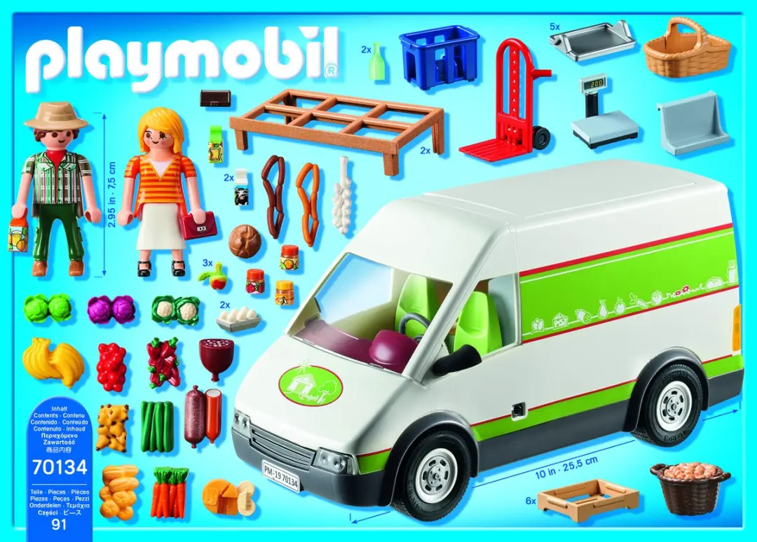 Playmobil Country Marktkraamwagen 70134 - Multicolor - afbeelding 6 van 6