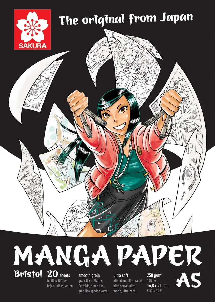 Sakura Manga Schetsboek A5 Wit