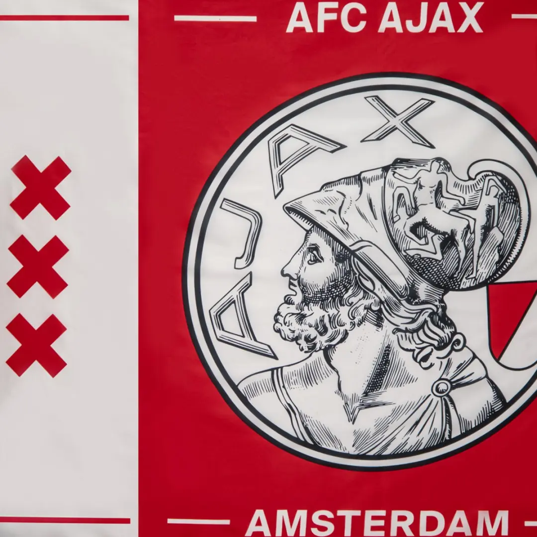 Ajax Vlag 150x225cm - Rood/Wit