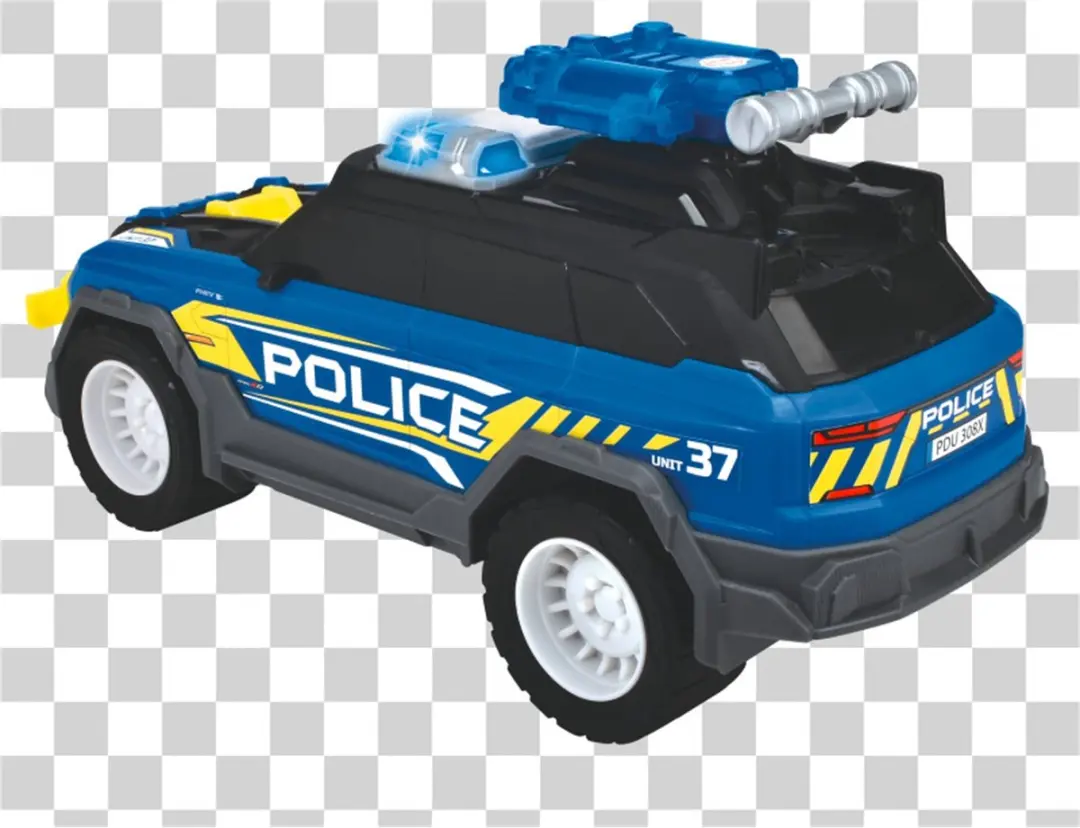 Dickie Toys Politie SUV Politiewagen Drone Licht & Geluid 203306022 - Blauw/Zwart - afbeelding 2 van 6