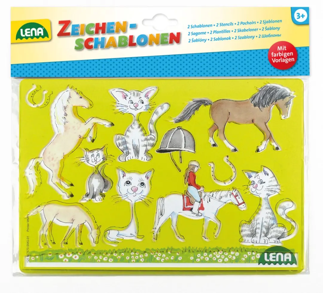Lena Tekensjablonen Paarden & Katten