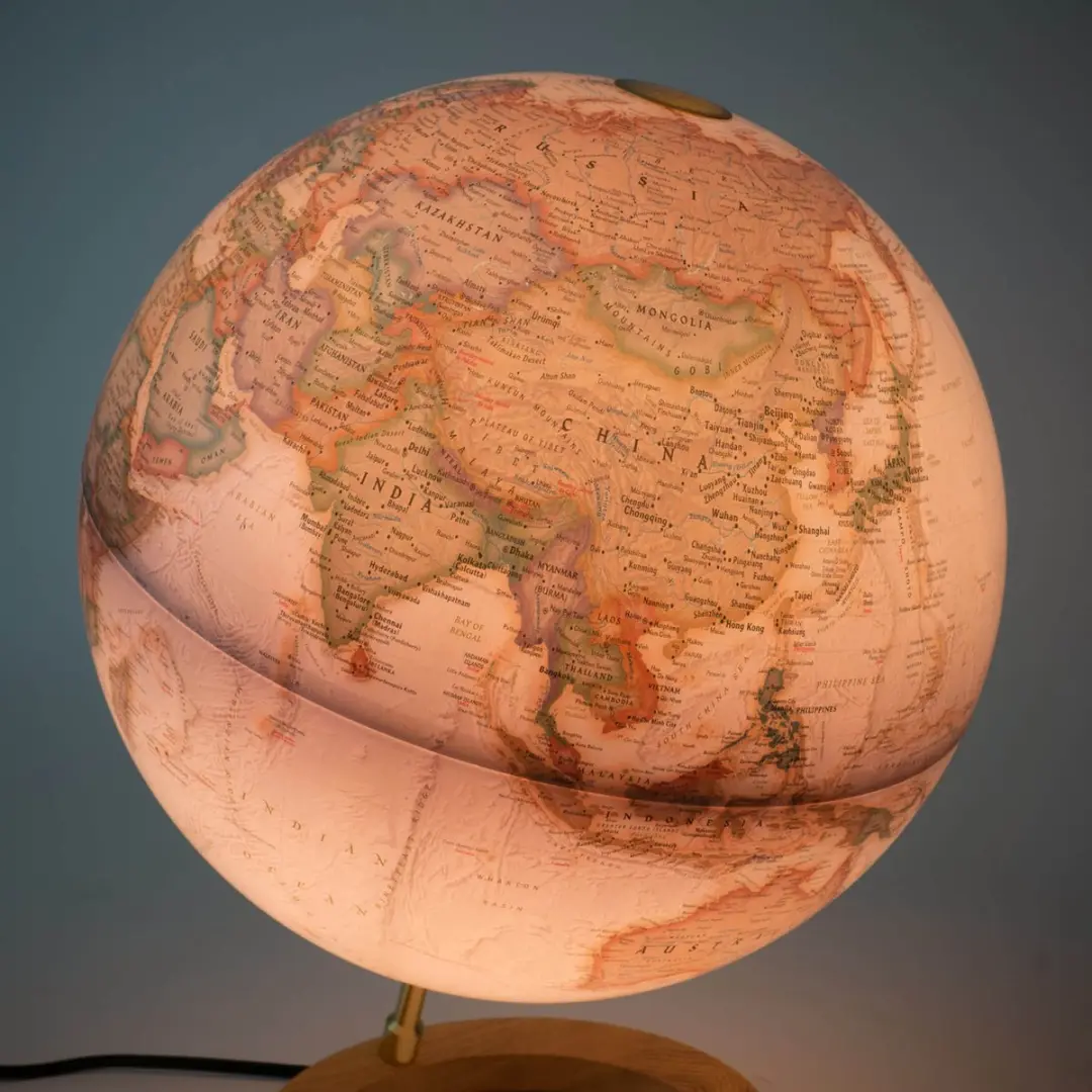 National Geographic Neon Executive Wereldbol 30cm - Verlicht - Nederlandstalig