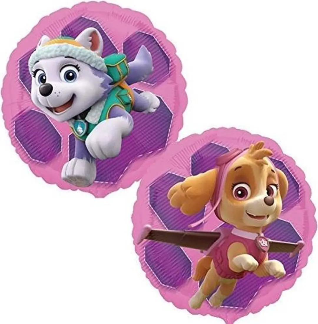 PAW Patrol Ballon Skye & Everest Folie 43cm Roze
