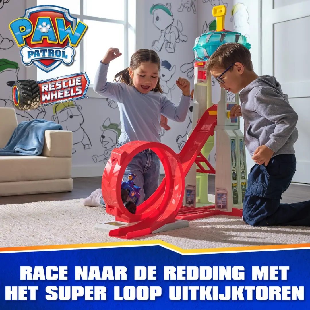 PAW Patrol Reddingswagens Super Loop Uitkijktoren Multicolor - 3x AAA