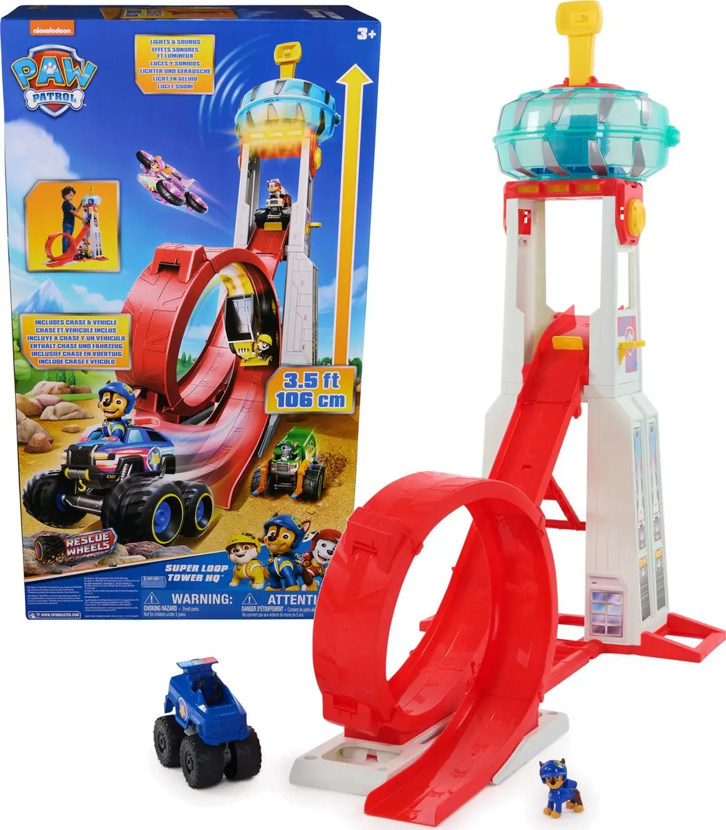PAW Patrol Reddingswagens Super Loop Uitkijktoren Multicolor