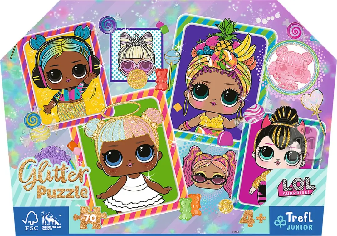 LOL Surprise! Glitter Puzzel 70 Stuks