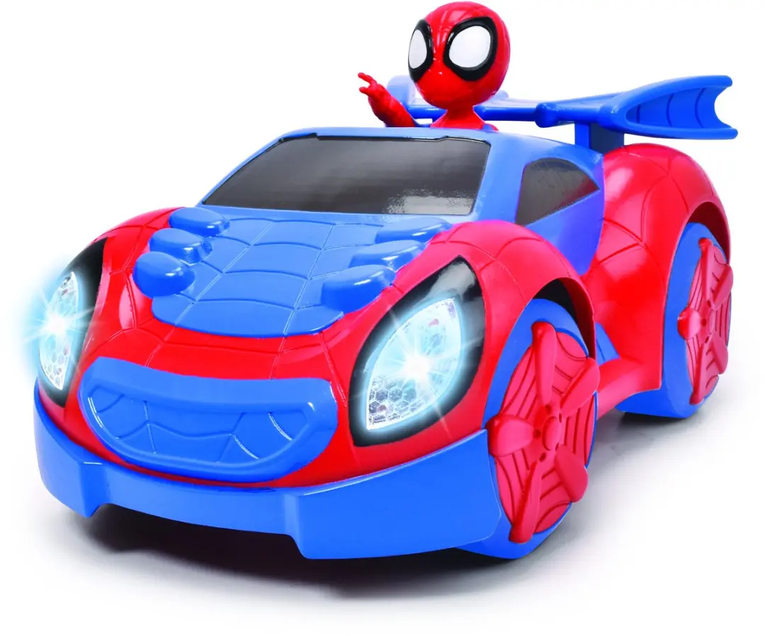 Dickie Toys Spidey Web Racer RC Auto - Rood/Blauw - 3x 1,5V