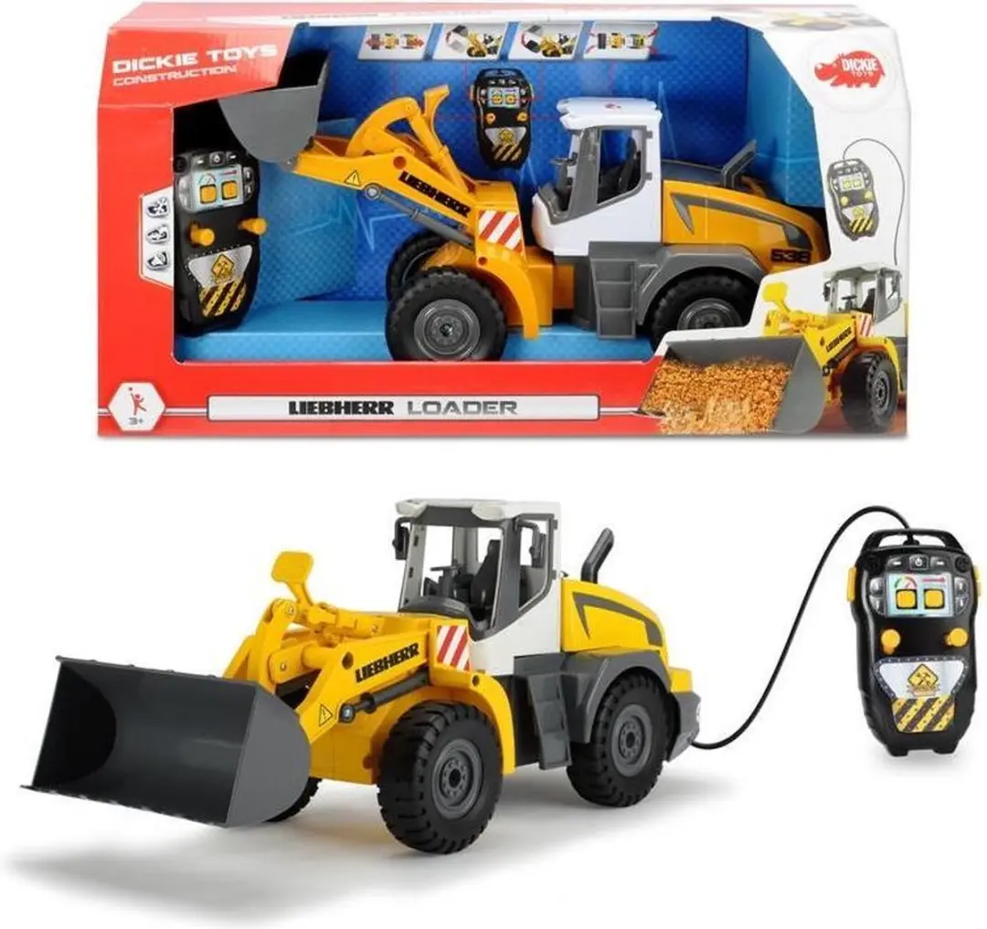 Dickie Liebherr Loader 203728001 - Geel