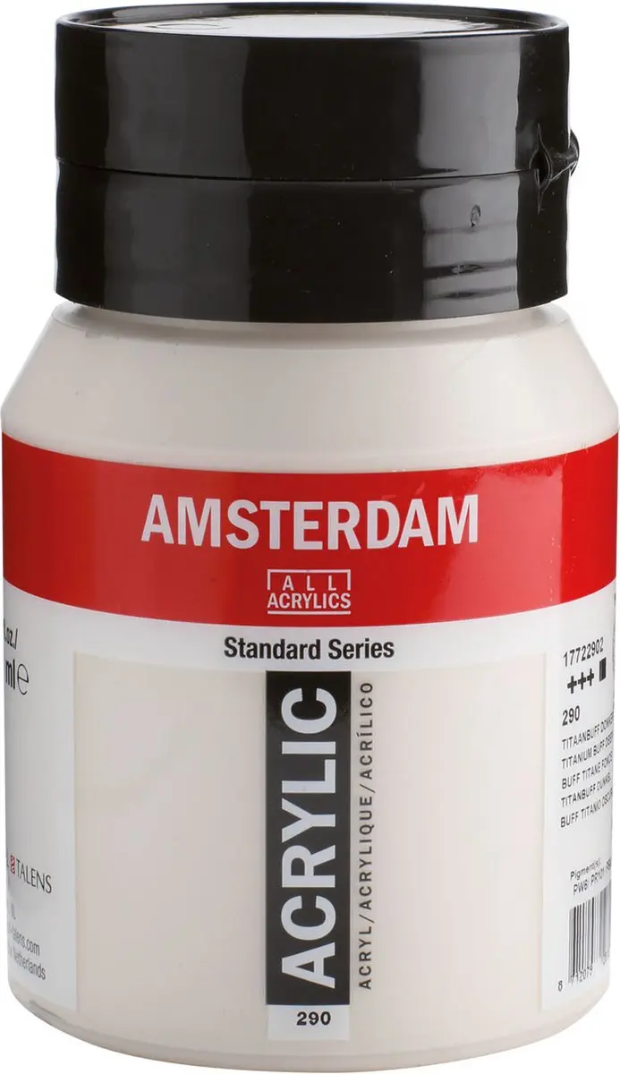 Amsterdam Standard Acrylverf 500ml - 290 Titaanbuff Donker