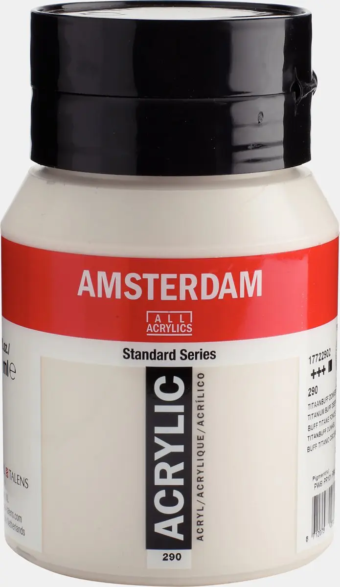 Amsterdam Standard Acrylverf 500ml - 290 Titaanbuff Donker